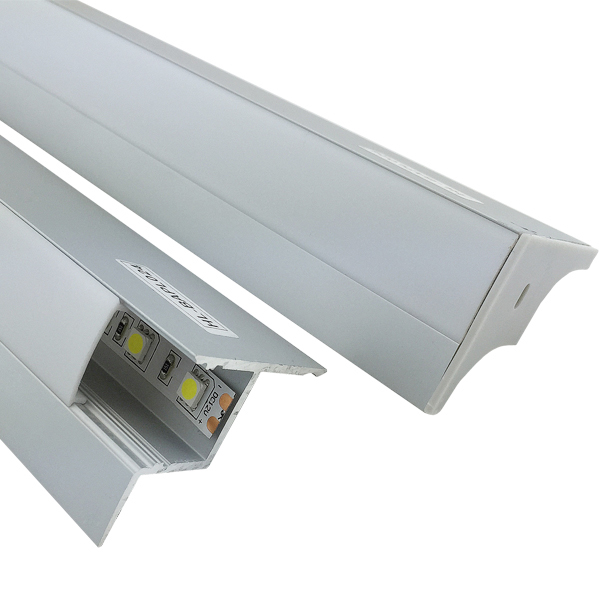 Aluminum Ceiling LED Diffuser For 15mm Dual Row LED Strip Aluminum Ceiling LED Diffuser For 15mm Dual Row LED Strip